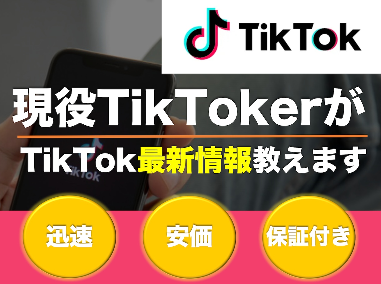 経営者様！TikTokのすべての相談のります 企業アカウント運営者が相談に乗ります。 イメージ1
