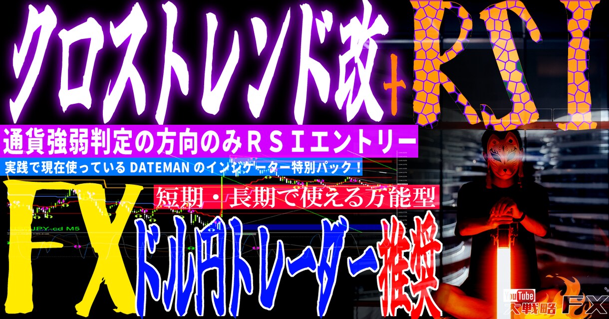 通貨クロストレンド＋RSI販売します 最新作『通貨クロストレンド＋RSI』リリース！ イメージ1