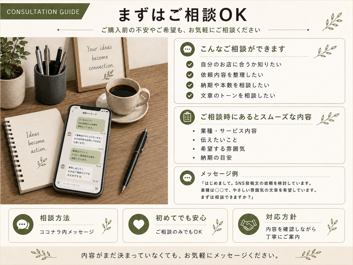 店舗向けSNS投稿文を5本作成します お店の魅力が伝わる自然な文章とハッシュタグ案を作成 イメージ8