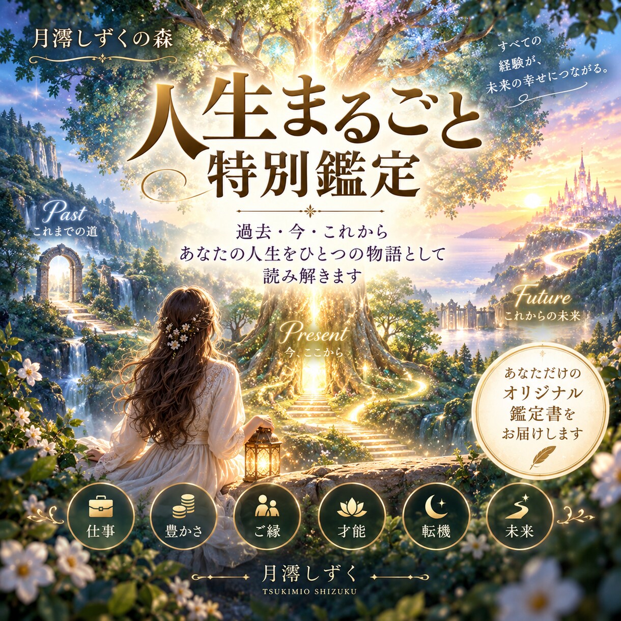 あなたの人生をまるごと読み解く特別鑑定をします 過去・今・未来。あなたの人生を一つの物語として読み解きます イメージ1
