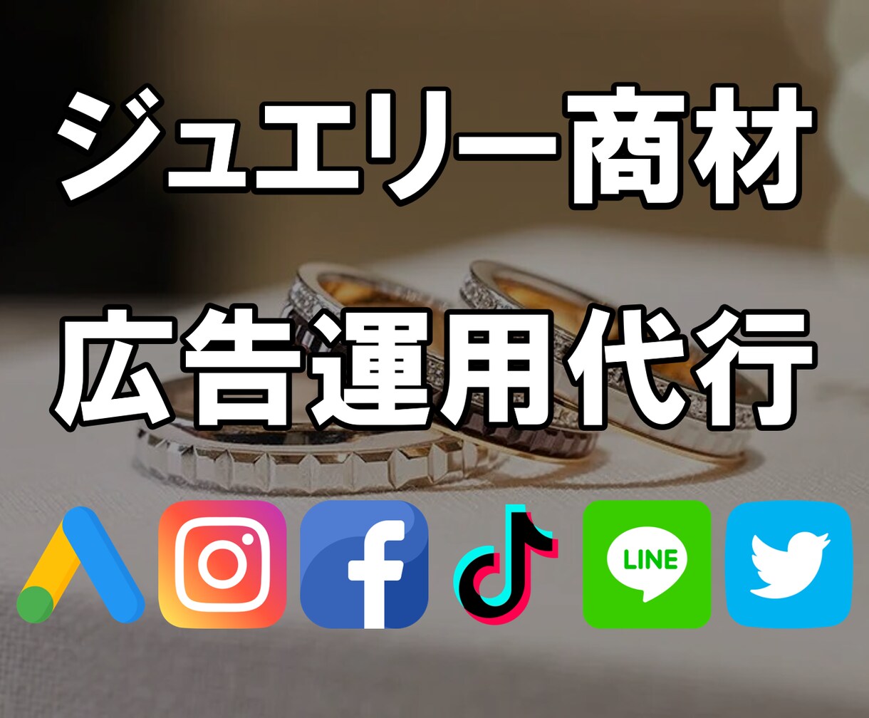 ジュエリー業界注目!WEB広告を運用代行します 【アクセサリー実績有】Google/Instagram売上増 イメージ1
