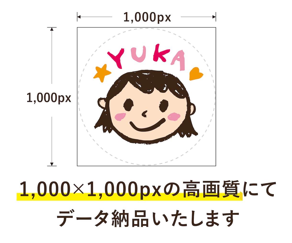 ゆるかわSNSアイコンをお描きします クレヨンの温かい質感を活かしたあなただけのアイコンを描きます イメージ4