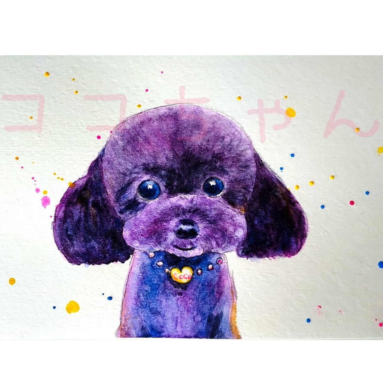 可愛いキラキラペットの似顔絵描きます かわいいペットの似顔絵デザインします！ イメージ2