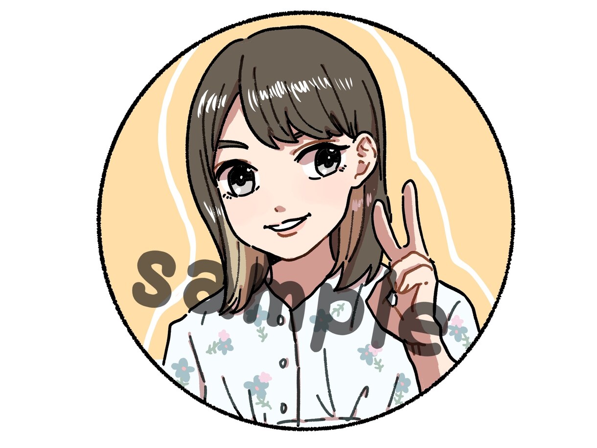 写真をもとにSNS用アイコン、イラスト作成します 最短即日◎ゆるふわイラストやリアル風イラストをお届け♩ イメージ4