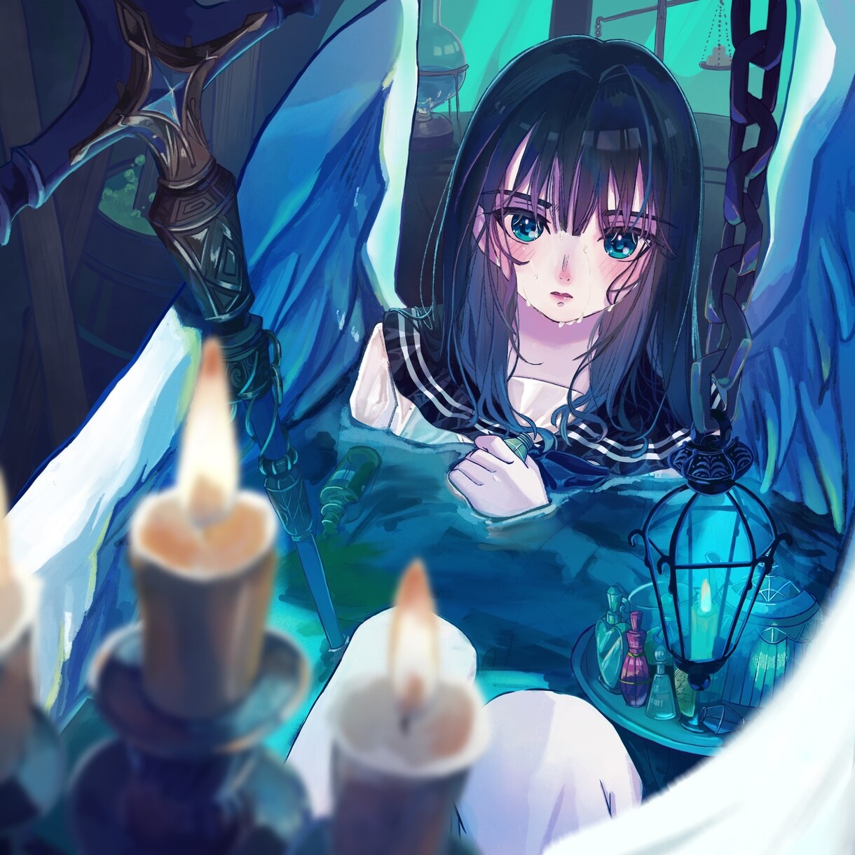 重厚感や光を感じる1枚絵を制作します 商品利用◎目を引くアイコン,ヘッダー,イラスト等制作します! イメージ4