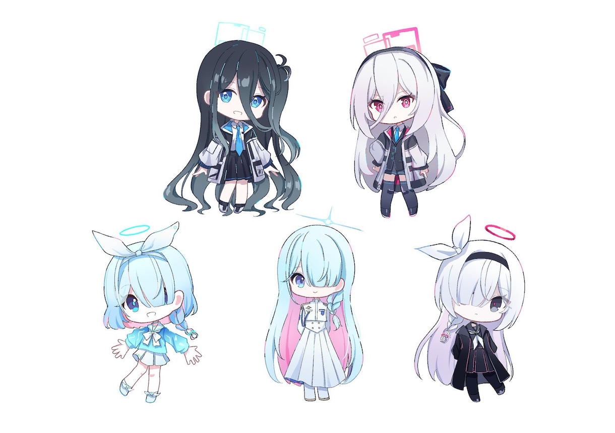 2～3等身ほどのデフォルメイラストを制作します 商用利用料なしでグッズ販売可能です！ イメージ2