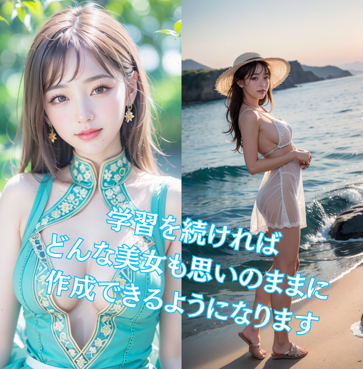 知識０で大丈夫！AI美女生成のスタートを教えます 環境構築から基本操作まで、わかり易く丁寧に指導します！ イメージ6