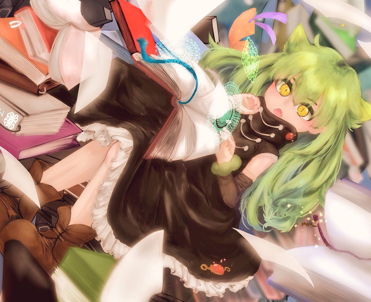 厚塗り風で可愛い女の子のイラスト描きます 。アイコンや一枚絵、キャラデザも対応しています！ イメージ1