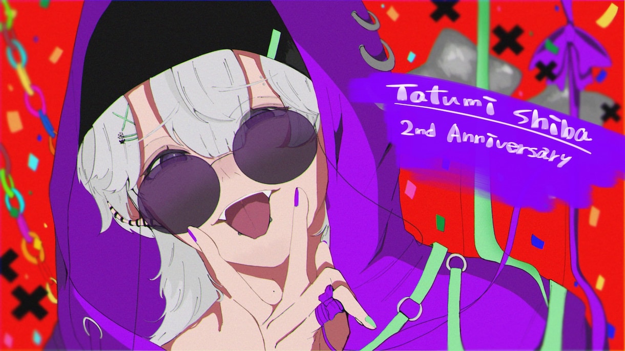 配信・歌ってみたの一枚/MV用描きます あなたの「好き」を画面いっぱいの一枚絵に イメージ1