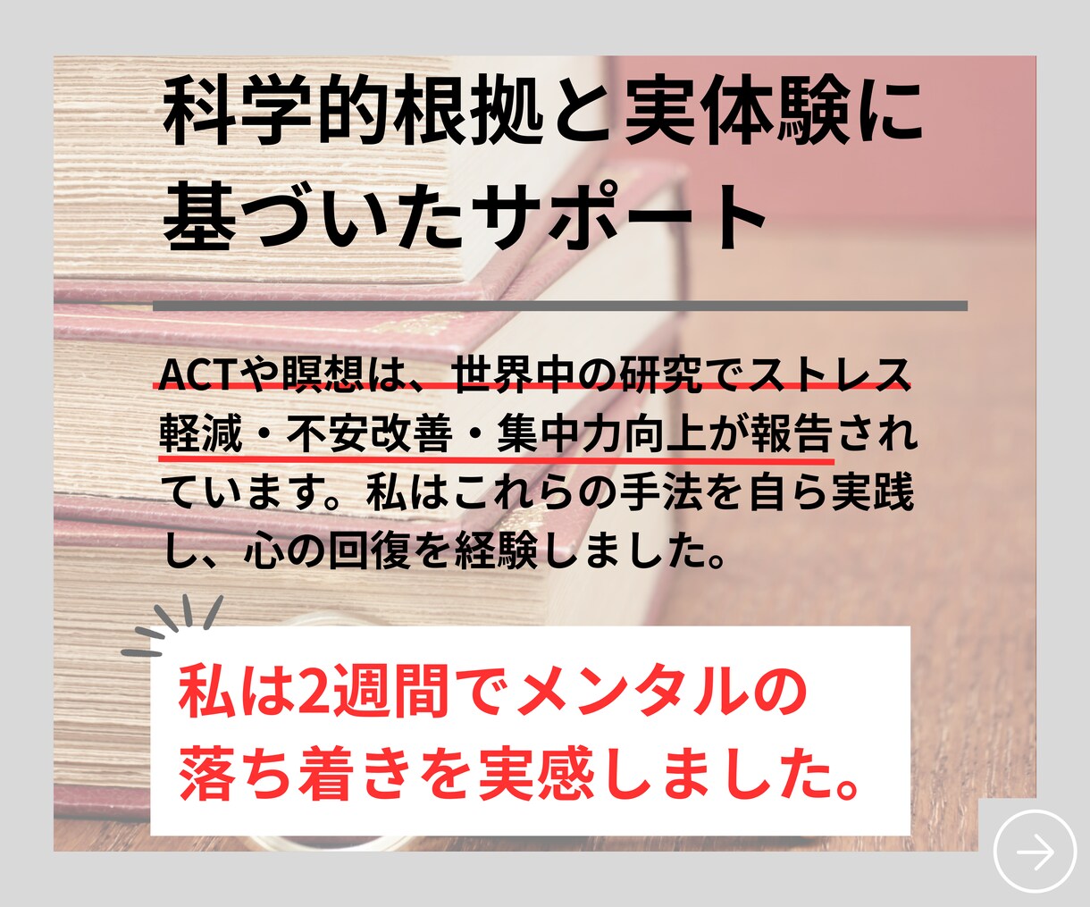 仕事も私生活も好転する“心の設計図”を提供します 成果重視で導くメンタル改善と心のベースアップのサービスです！ イメージ8