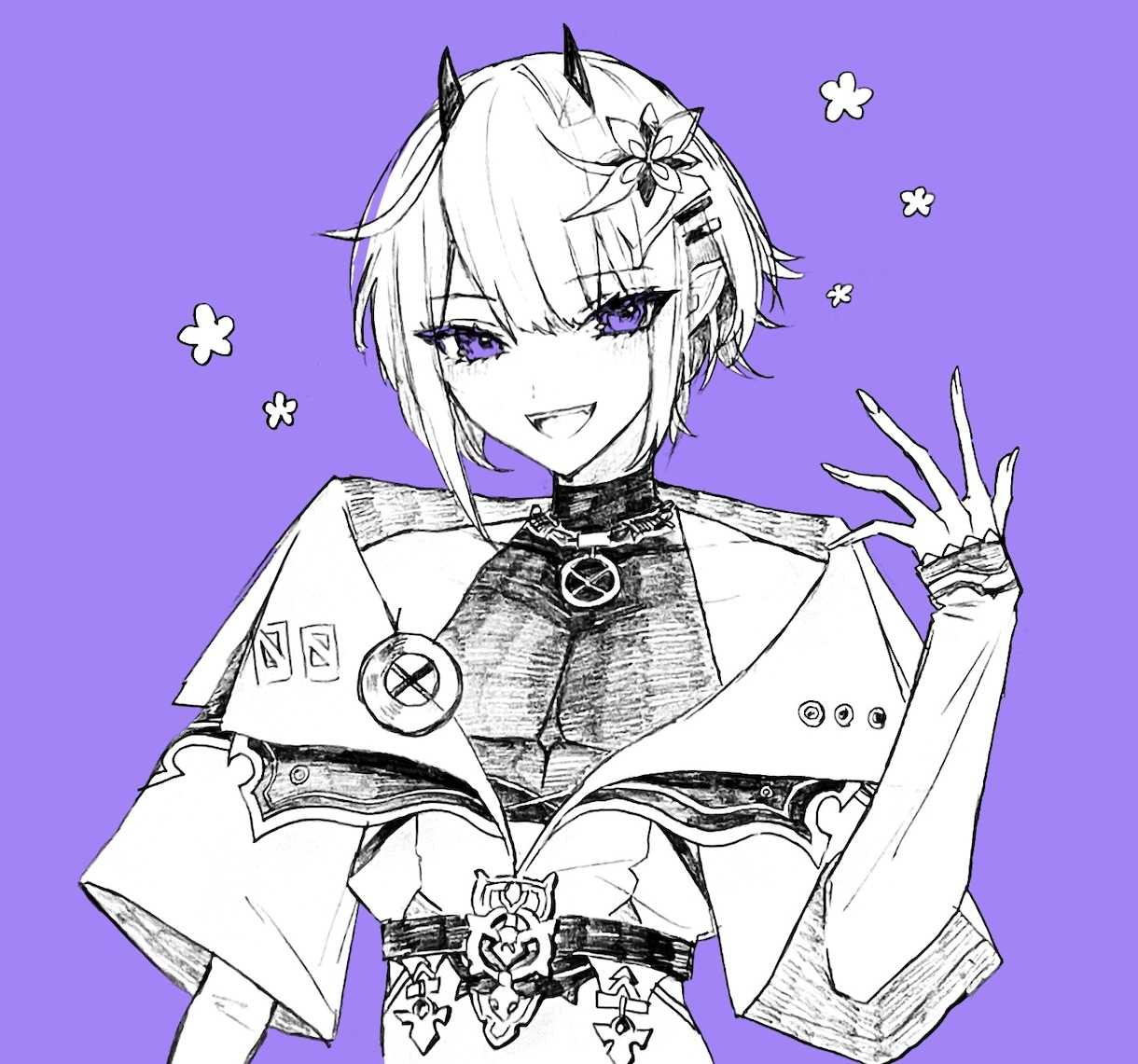 オリジナリティのあるペンイラスト描きます モノクロを基調として雰囲気のあるイラストを制作します✧* イメージ2