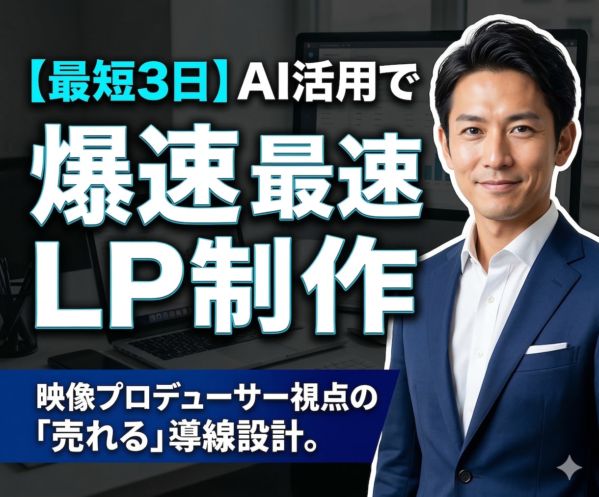 最短3日　爆速構築！集客・売上特化のLP制作します 〜高品質×低価格。クリエイター視点の「売れる」デザイン〜 イメージ1