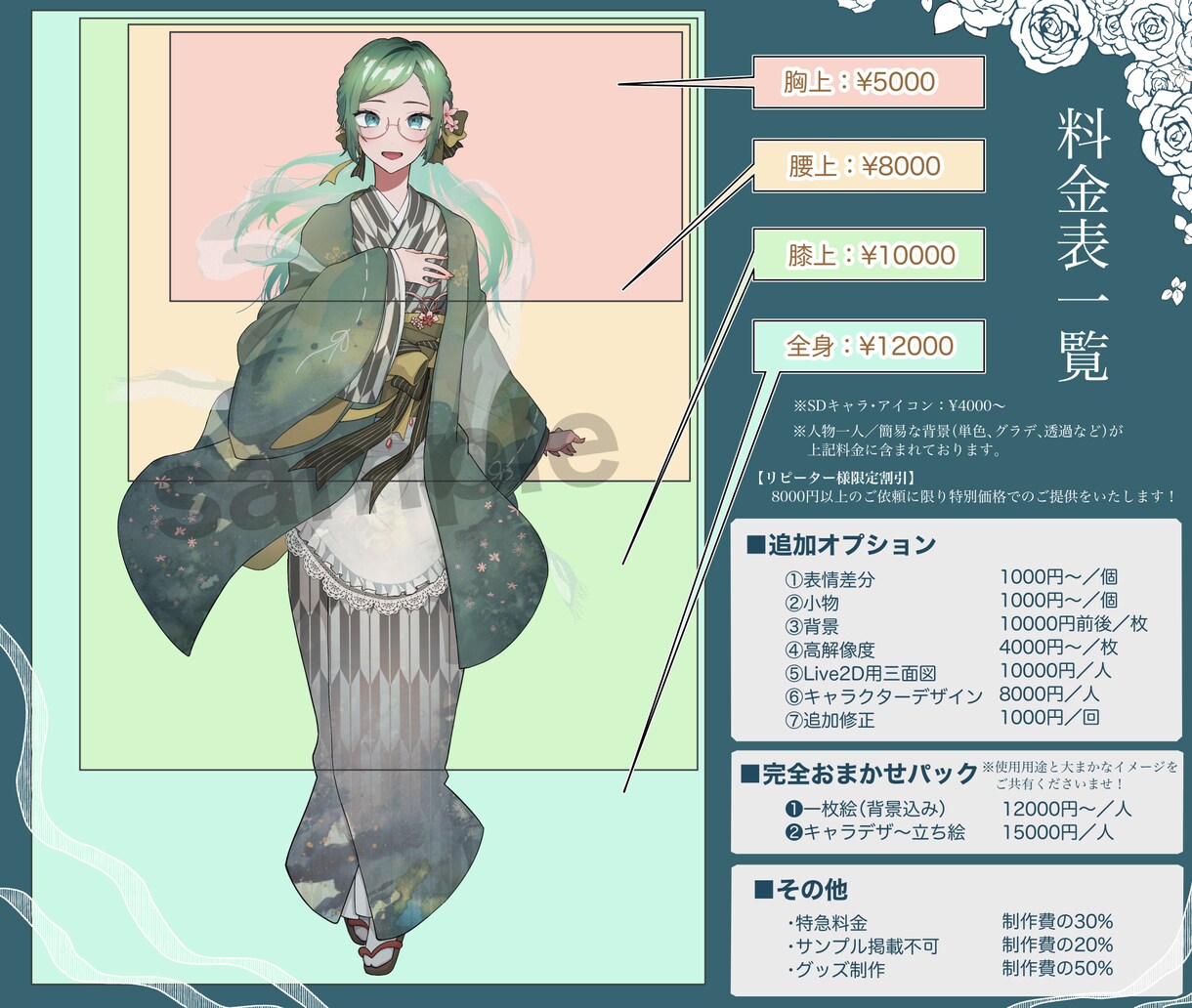 アイコン・サムネ・キャラデザ・立ち絵など承ります その他、歌ってみた/オリジナルMV/挿絵/SDキャラなど イメージ9