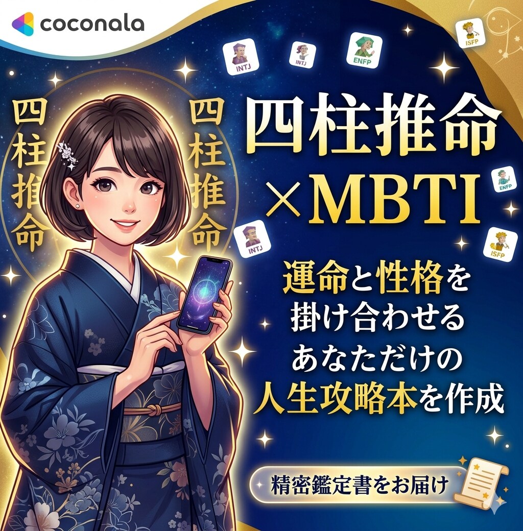 四柱推命×MBTI◆あなただけの取扱説明書作ります 16タイプ診断と東洋占星術を融合。あなただけの強みを全解剖 イメージ1