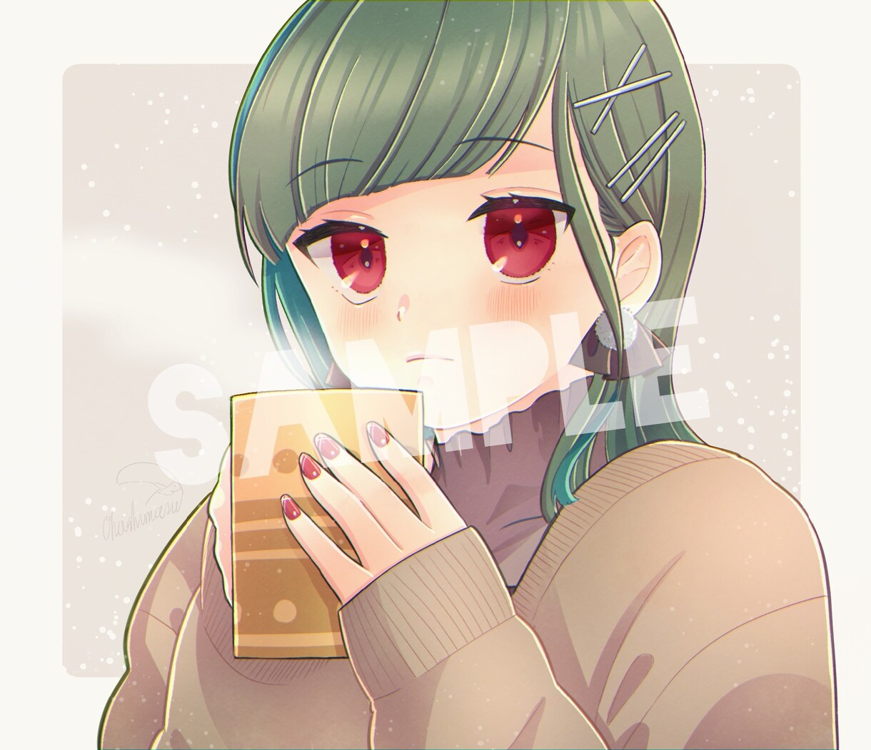 アイコン用イラスト制作します 落ち着いた色合いのアイコンイラスト。SNSやブログなどに イメージ1