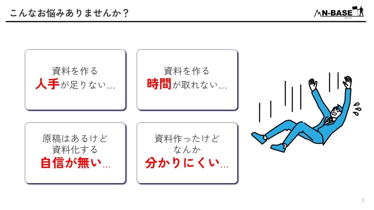 約20年の経験を活かし、相手に響く資料を作成します チャレンジを続けるあなたを全力でサポートします。 イメージ3