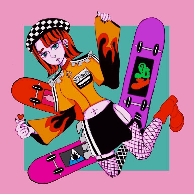 アイコン、プレゼントイラストなど作成いたします アメリカポップで個性的、カラフルなイラストなど作成します イメージ2