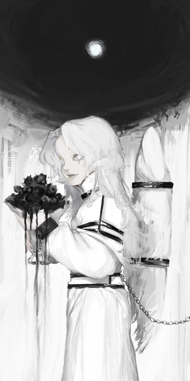 本の表紙お描きします ダークで不穏で少し不気味だけど美しさもある絵画のように イメージ7