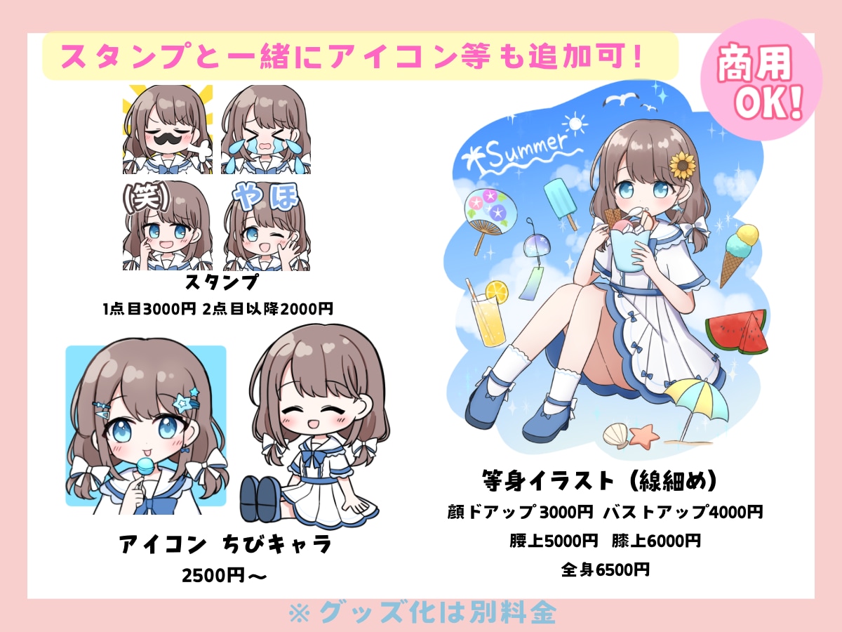 配信等のスタンプお描きします 2点目以降2000円。GIFアニメーションスタンプも！ イメージ8