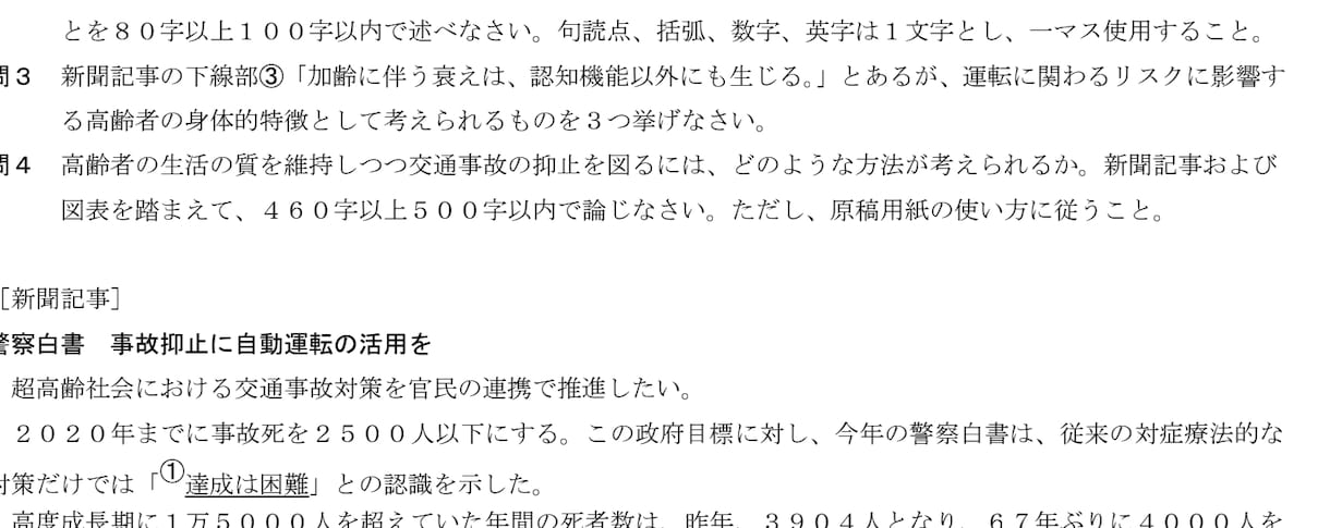 小論文の類題を作成します 出題傾向から予想問題を複数作ります！ イメージ1