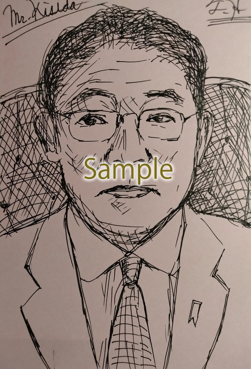 似顔絵・肖像画・デッサンの製作承ります 大切な人の個性を表現。永久保存版の肖像をお手元に。 イメージ6