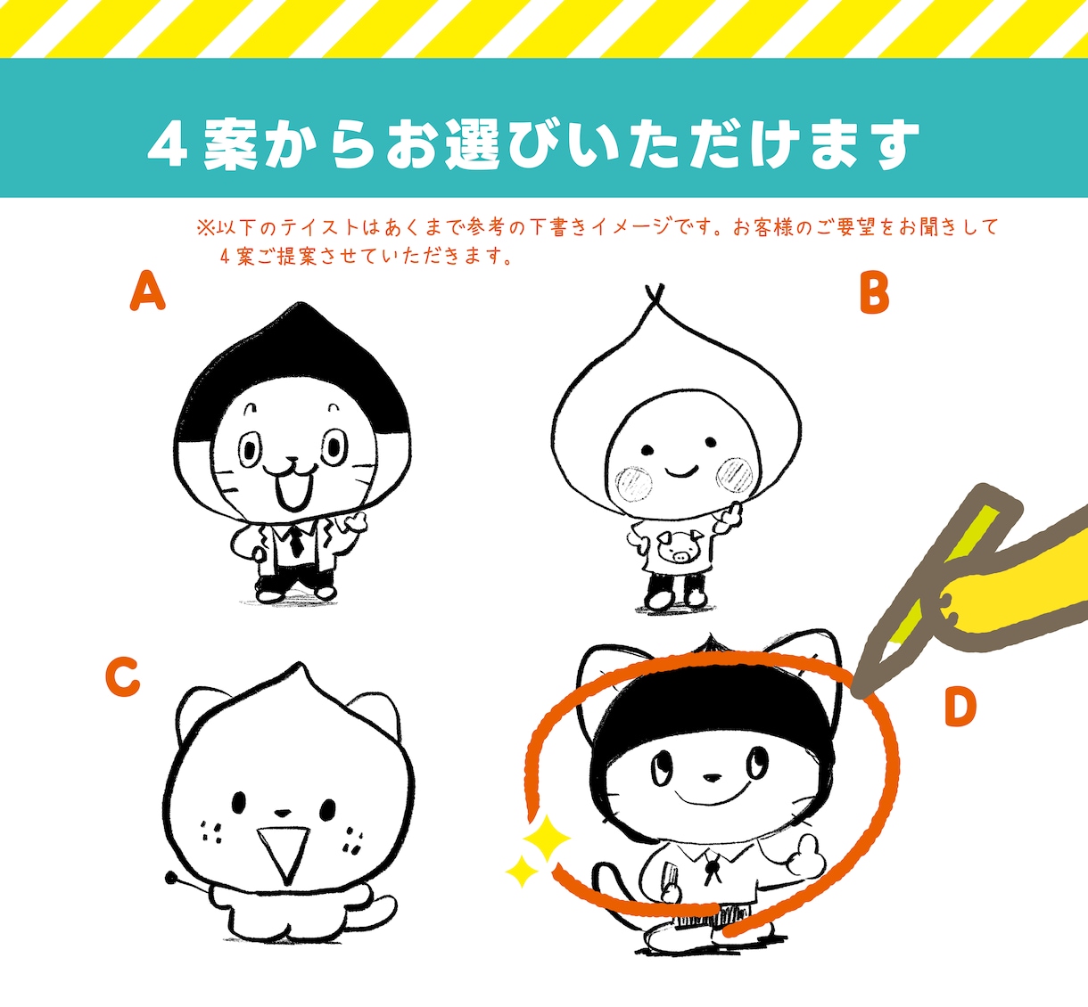 商用可！ポップでかわいいキャラクターをお届けします みんなに愛されるゆるかわキャラを高クオリティで イメージ2