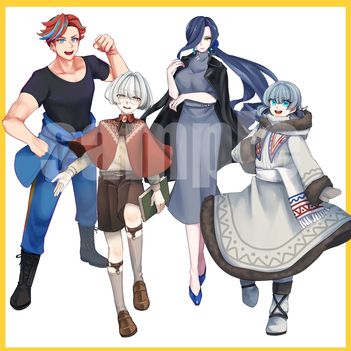 短納期｜TRPG用立ち絵、1枚絵等描きます CoC、エモクロア経験有！頒布用NPCや小物なども〇 イメージ4