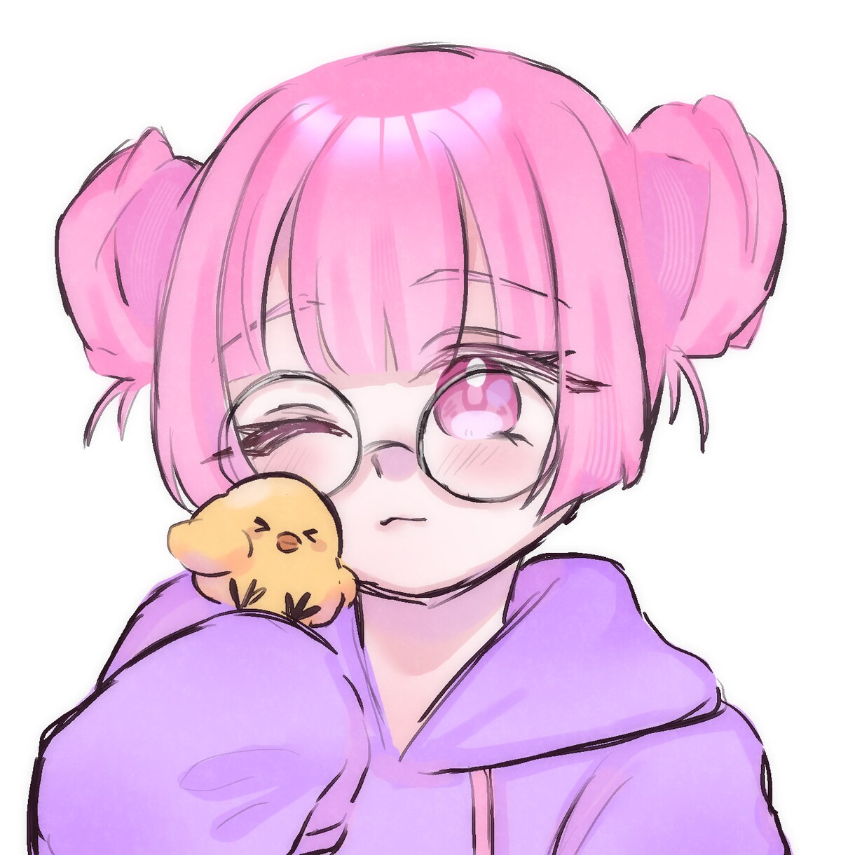 ふわふわで透明感のあるアイコンつくります ふわふわな子を描きます~！最短即日納品！※オプション イメージ3