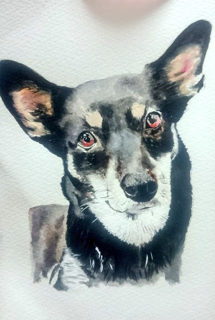 写真サイズに大切な小さな家族の似顔絵お描き致します 大切な小さなを絵に残したい。ペットロスで寂しいひとへの贈り物 イメージ3
