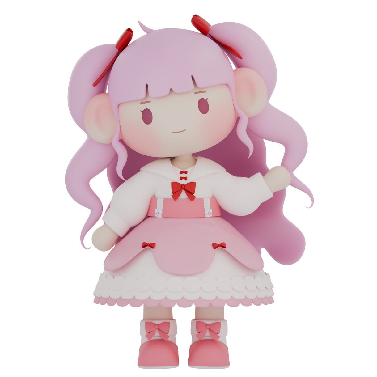 3Dミニキャラお作りします Vtuberや実写の方のミニキャラを3D化しませんか！？ イメージ2