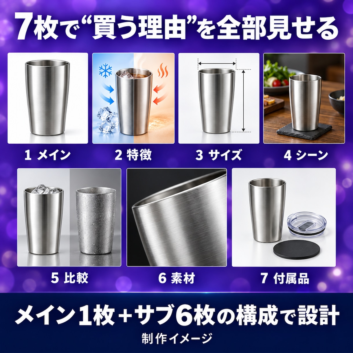Amazonの売れる商品画像を現役セラーが作ります 即日納品OK｜30ブランド運営の現役セラーが売れる構成で制作 イメージ4