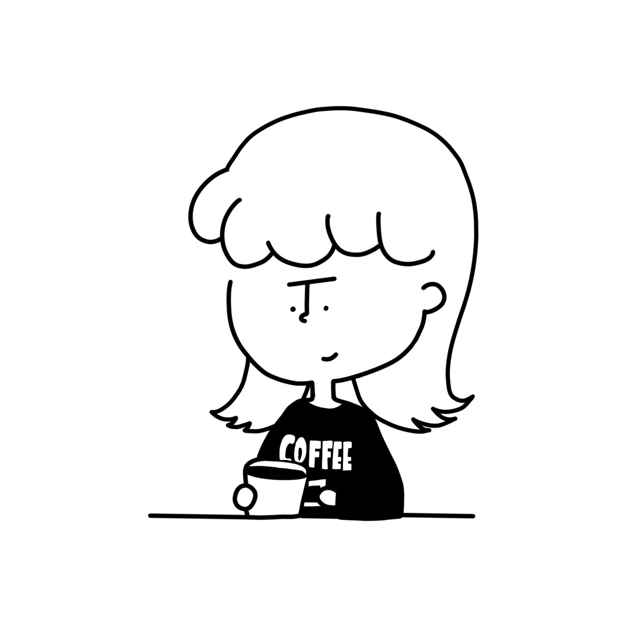 モノクロでかわいいイラスト作成いたします シンプルながら個性あるイラストを制作してみませか。 イメージ2