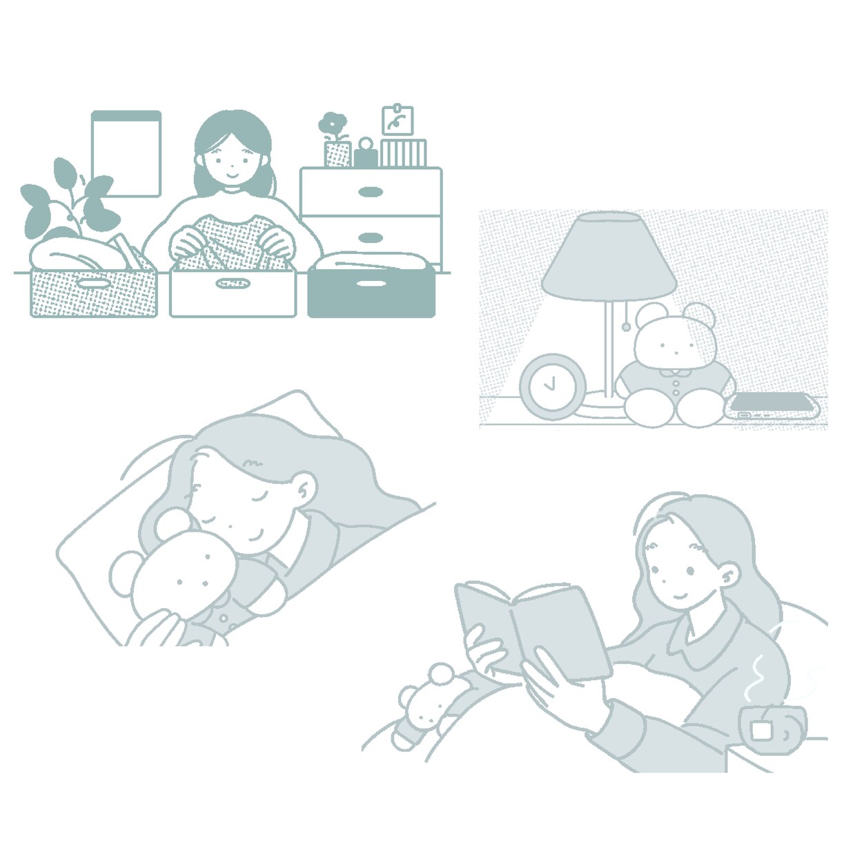 やさしく温かいイラストをお届けします やわらかな線と色で、日常に寄り添うイラストを。 イメージ1