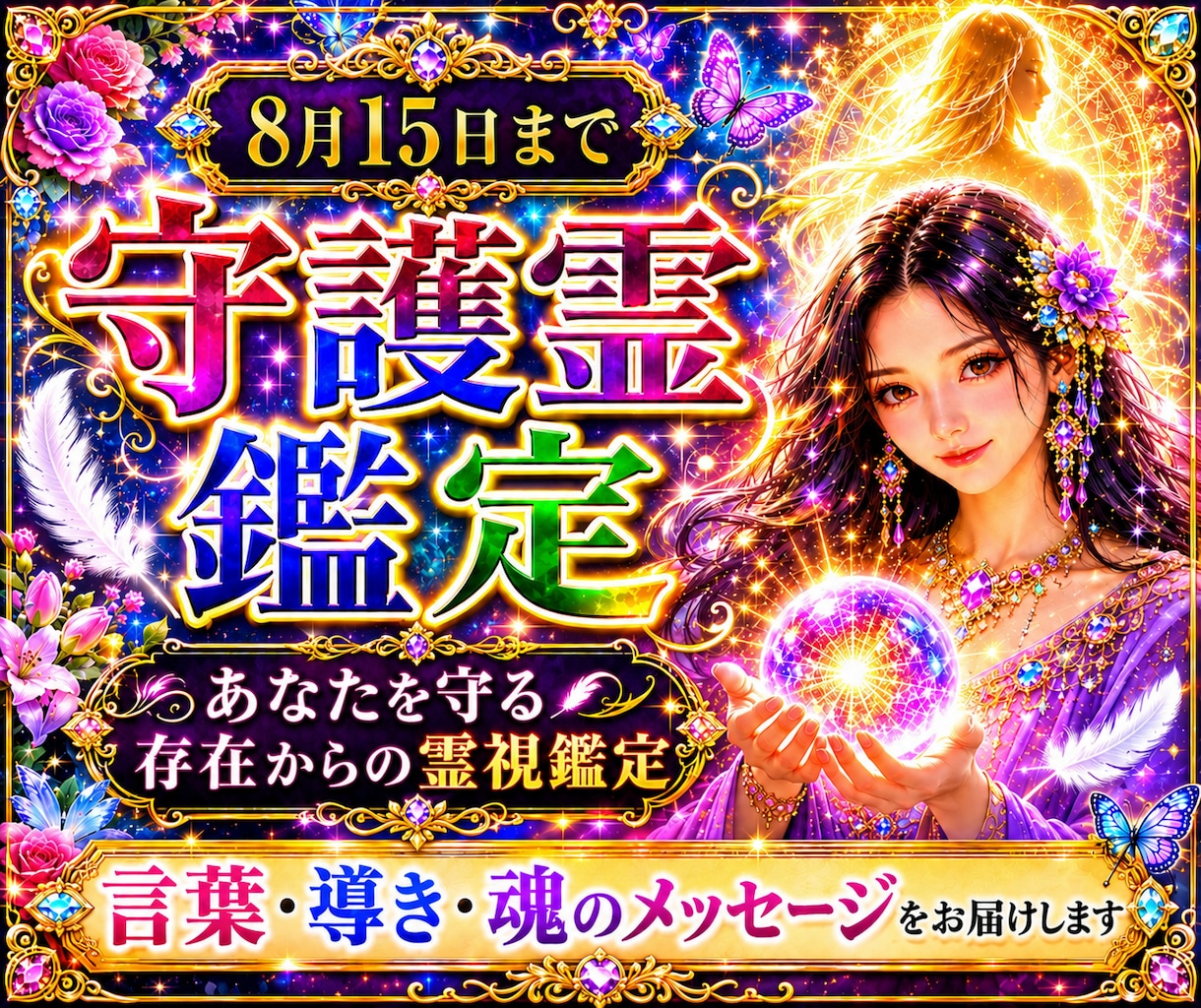 先祖・守護霊からの言葉を即日降ろします あなたを守る存在からの言葉・導き・魂のメッセージを霊視します イメージ1