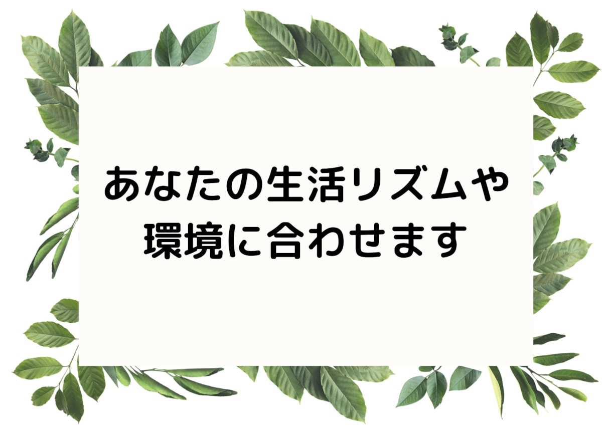 パーソナル食事指導やります 健康的にダイエット出来る食事法を提案します。 イメージ2