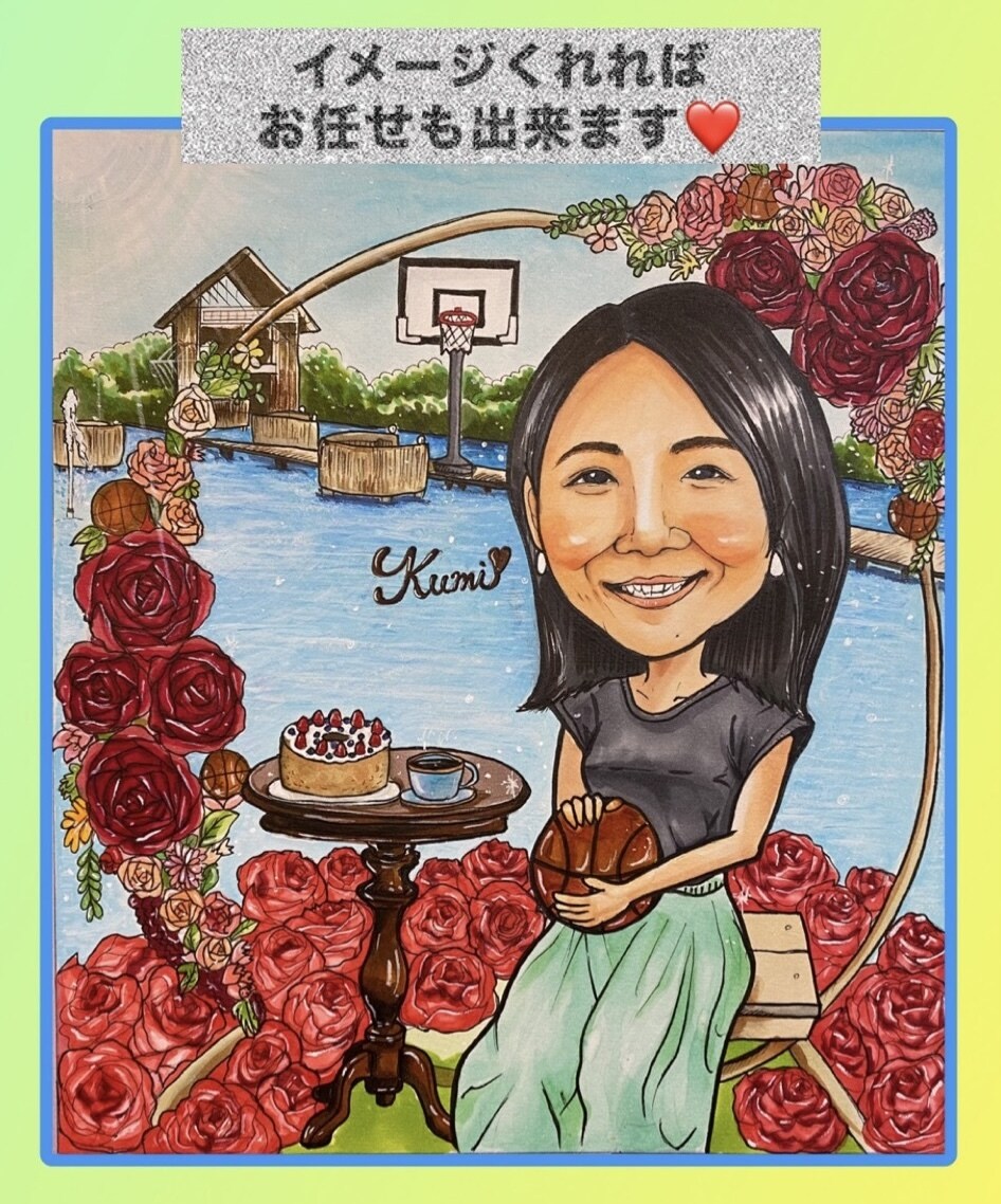 好きなもの詰め込める似顔絵描きます 趣味、お店、個人似顔絵、プレゼント！好きもの描きます★ イメージ2