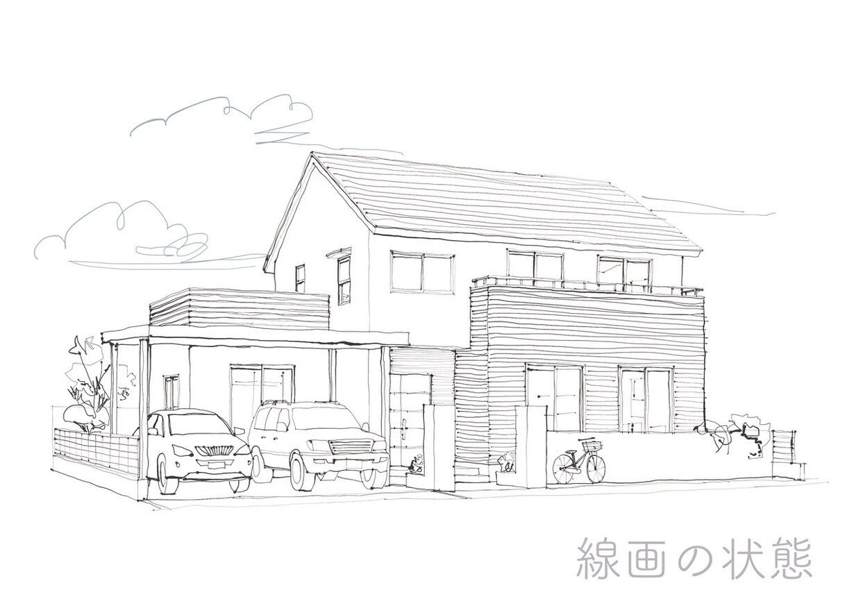 手描き風パースならではの味わいを表現します 無機質なＣＧなどに温もりを与えます イメージ2
