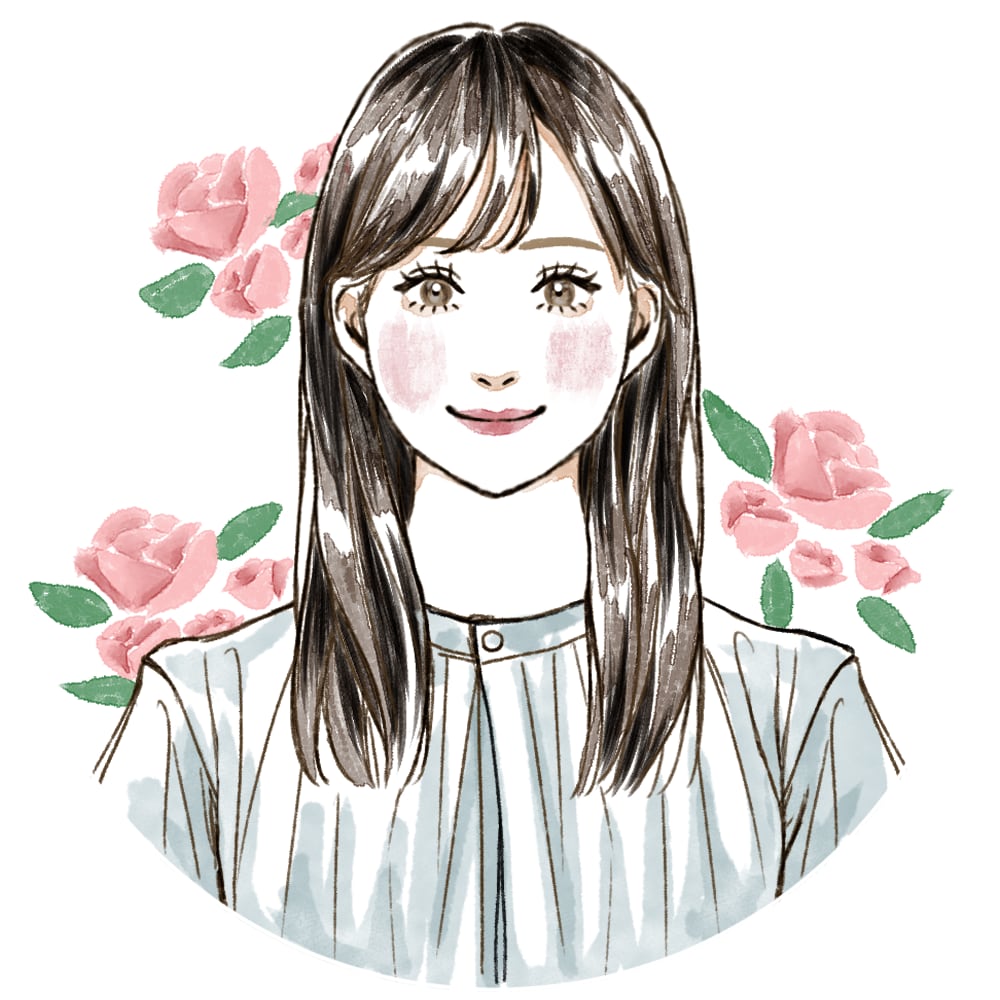 華やかで可愛らしい印象の人物アイコンを描きます 女性らしさと透明感で印象アップ！|商用◎|日常使いも◎ イメージ1