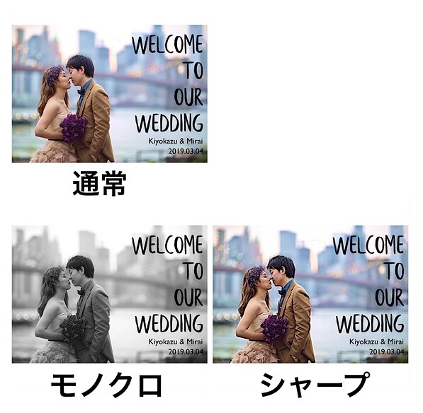 パネルで納品★結婚式のウェルカムボード作ります そのまま使えるビッグなA2サイズ！選べる19種類のデザイン イメージ8