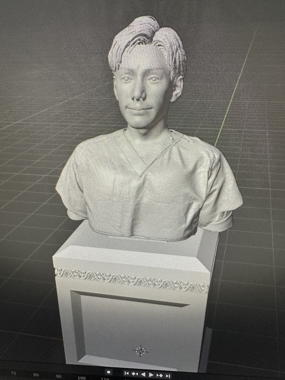 写真から作る3Dモデリング胸像を作成します あなたの大切な瞬間を、手のひらサイズの記念品に イメージ5
