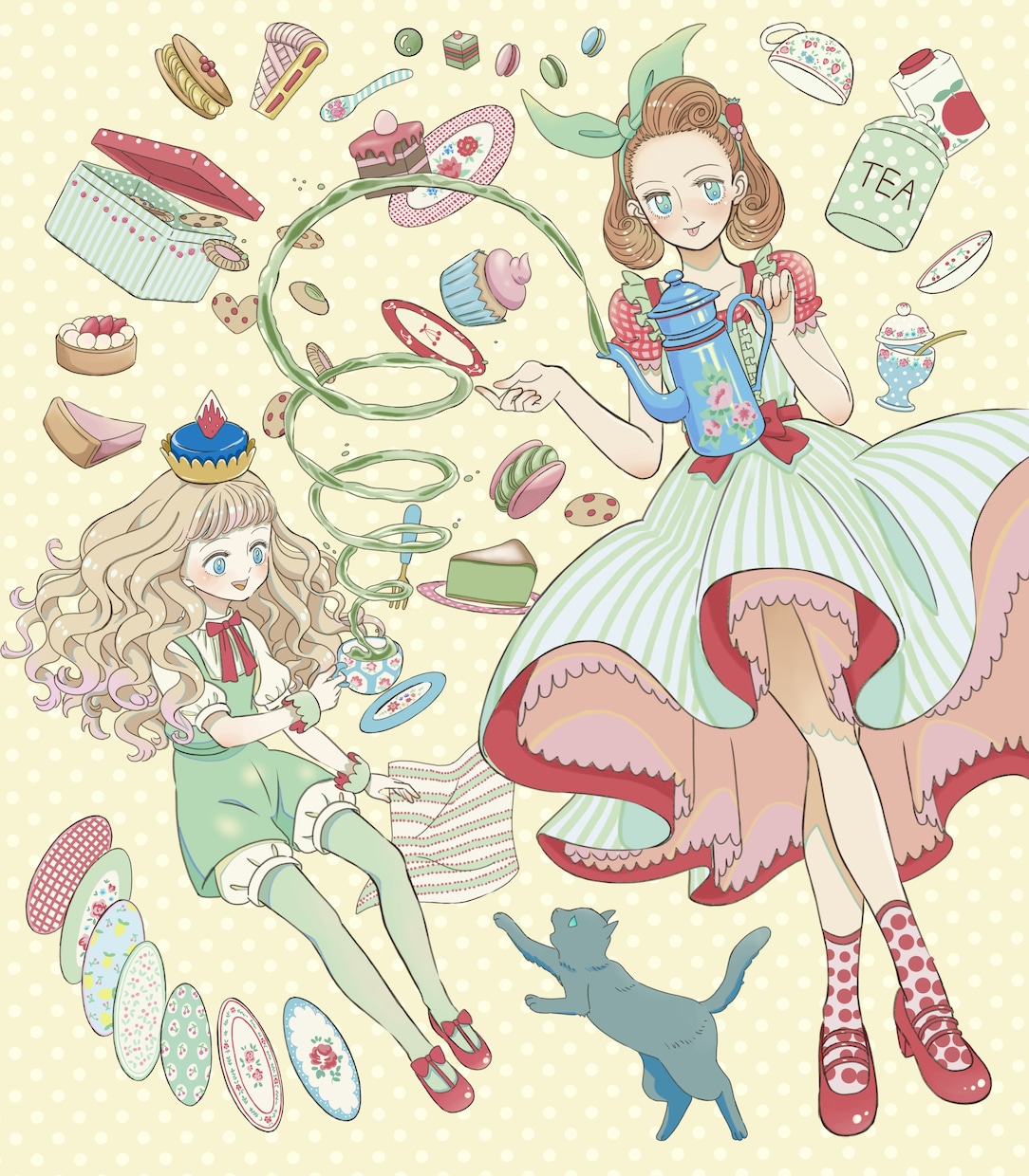 可愛いイラスト制作します レトロな絵柄でアニメーションからアイコン、グッズ用まで イメージ9