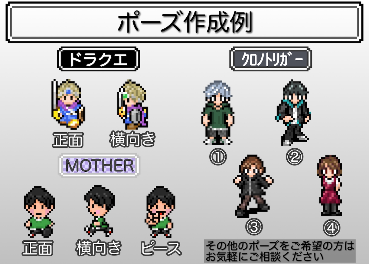 王道RPG風の【ドット絵】アイコンを作成します Twitch・配信にも！動くGIFアニメ制作可/商用OK イメージ6
