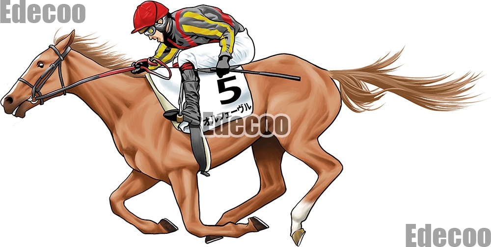 競馬のイラスト何でも制作します 好きな馬、好きな騎手、好きなレース、どんな依頼でも制作OK！ イメージ2
