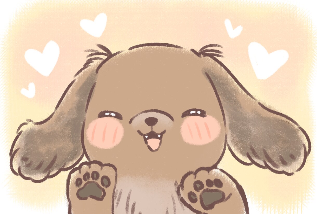 優しくふんわり大切なペットの似顔絵イラスト描きます あなたの大切な家族をイラストにしてみませんか？ イメージ2