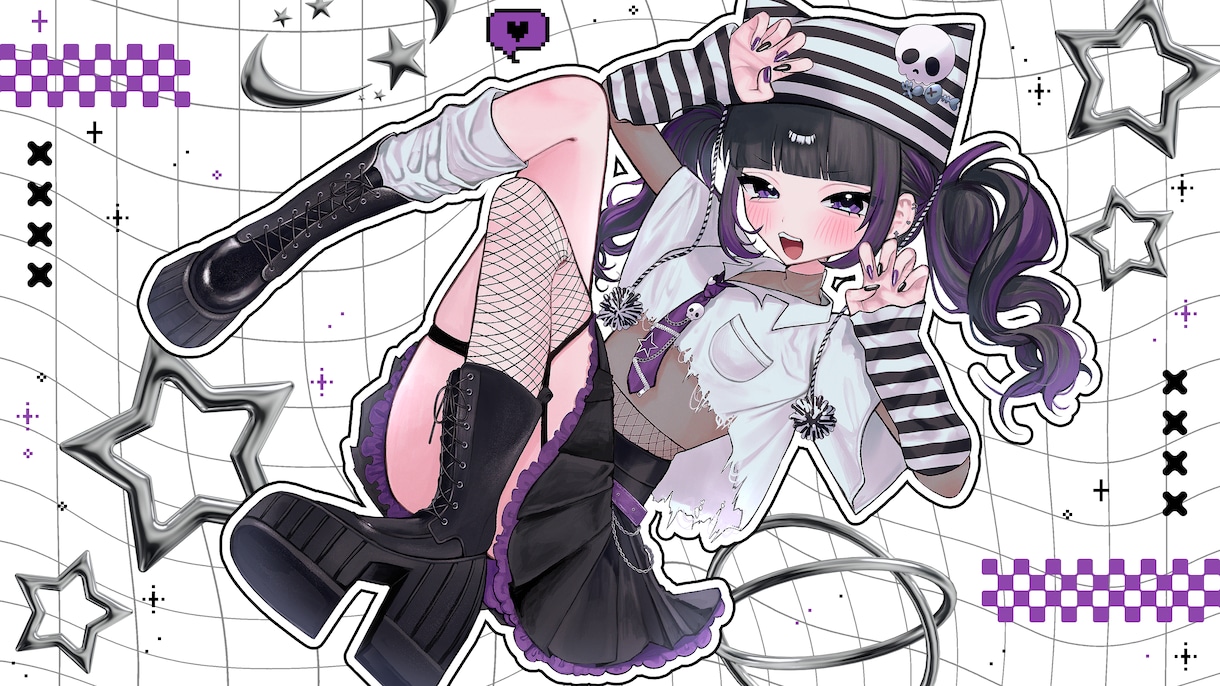表情豊かでときめくイラスト制作致します 貴方の活動を全力サポート！何度でも修正可〇 イメージ7