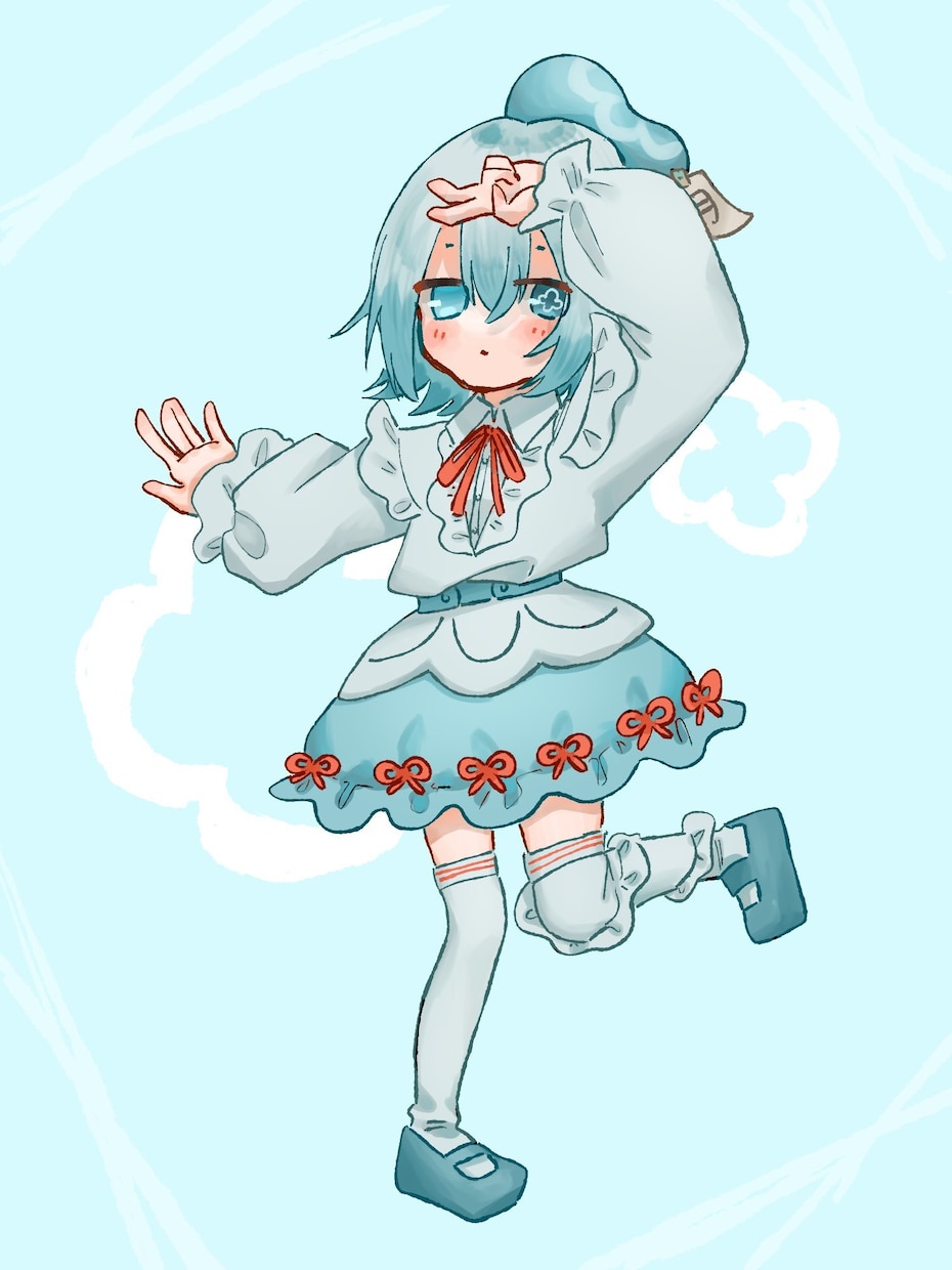 女の子のキャラデザやります アイコンにできるようなイラスト描きます イメージ1