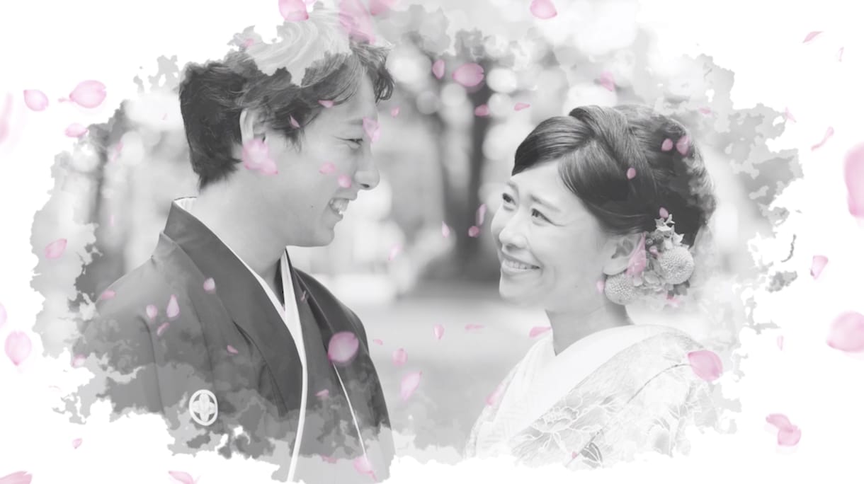 桜吹雪が美しい和装向けオープニングムービー作ります DVD化・送料込み！お手軽価格で必要十分な内容を！ イメージ4
