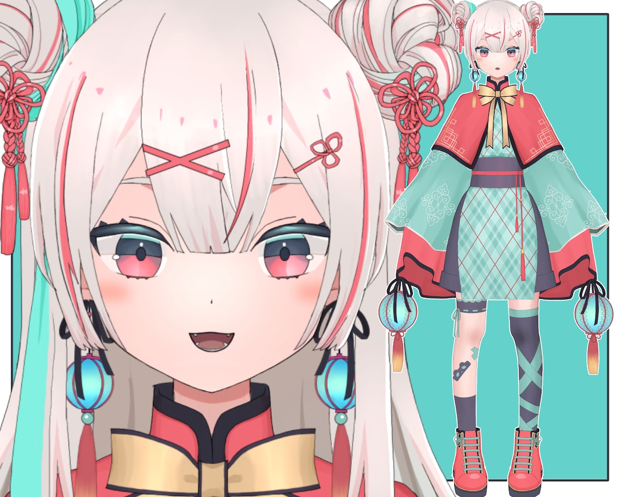 かわいい女性Vtuberモデル制作します キャラデザからモデリング一括無料修正アフターフォロー込み イメージ4
