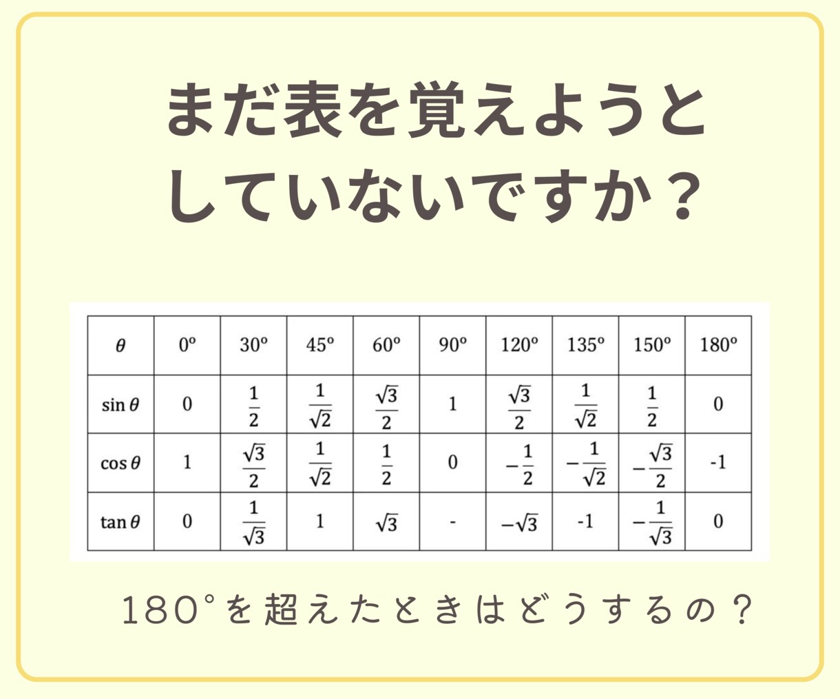 数Ⅰ三角比の勉強効率を急上昇させる方法を教えます 意味のない公式の暗記、もう止めませんか？ イメージ2