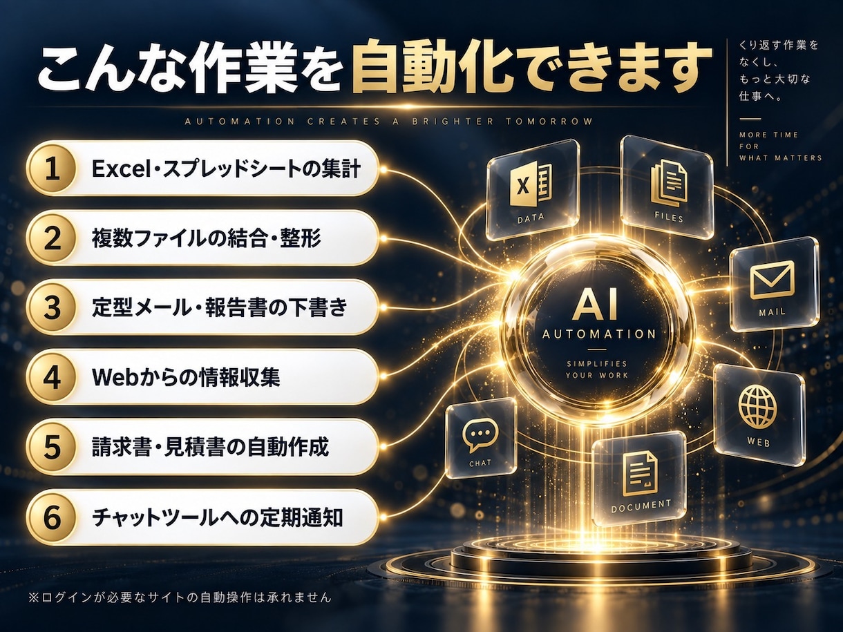 毎日の繰り返し作業をAIで自動化します Excel・スプレッドシート・メール処理などを自動化 イメージ2